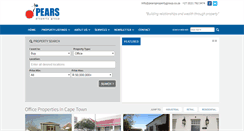 Desktop Screenshot of pearspropertygroup.co.za