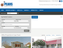Tablet Screenshot of pearspropertygroup.co.za